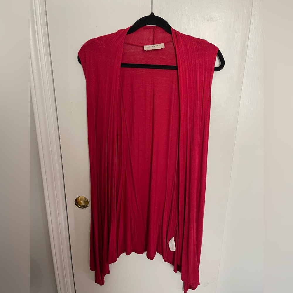 Lizard Thicket | The Cove | Long Vest Sleeveless Boho Red